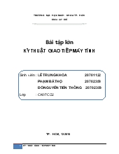 Đề tài Sử dụng chuẩn truyền RS232, thiết kế mạch giao tiếp giữa cổng COM máy tính và vi điều khiển