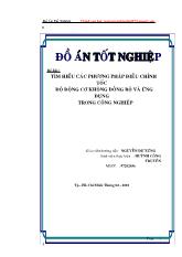Đề tài Tìm hiểu các phương pháp điều chỉnh tốc độ động cơ không đồng bộ và ứng dụng trong Công nghiệp