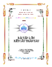Đề tài Tính toán, thiết kế kết cấu thân tàu theo quy phạm TCVN 6259_2003 với tàu hàng 20000 tấn