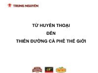 Đề tài Từ huyền thoại tới thiên đường cafe