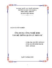 Đề tài Ứng dụng công nghệ RFID vào hệ thống quản lý nhân sự