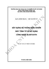 Đề tài Xây dựng hệ thống điều khiển máy tính từ xa sử dụng công nghệ Bluetooth