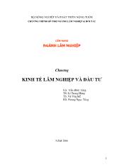 Kinh tế lâm nghiệp và đầu tư