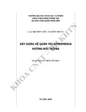 Xây dựng hệ quản trị hypermedia hướng đối tượng