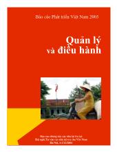 Báo cáo Và phát triển Việt Nam 2005 : Quản lý và điều hành