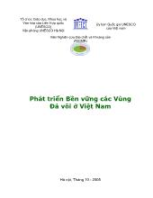 Đề tài Phát triển Bền vững các Vùng Đá vôi ở Việt Nam