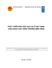 Đề tài Phát triển khu vực Dịch vụ ở Việt Nam: Chìa Khoá cho tăng trưởng Bền Vững