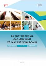 Đề tài Rà soát hệ thống các quy định về giấy phép kinh doanh thực trạng, giải pháp, kiến nghị