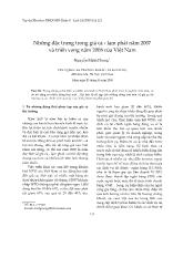 Đề tài Những đặc trưng trong giá cả - Lạm phát năm 2007 và triển vọng năm 2008 của Việt Nam