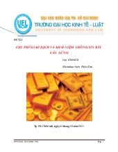 Đề tài Chi phí giao dịch và khái niệm thông tin bất cân xứng
