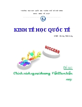 Đề tài Chính sách ngoại thương Việt Nam hiện nay