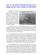Đề tài Hợp tác với châu phi trong lĩnh vực lao động xã hội: Thực trạng và tiềm năng