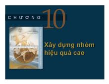 Đề tài Xây dựng nhóm làm việc đạt hiệu quả cao