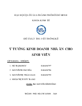 Đề tài Ý tưởng kinh doanh nhà ăn cho sinh viên