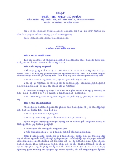 Luật thuế thu nhập cá nhân của quốc hội khóa XII, kỳ họp thứ 2, số 04/2007/QH12