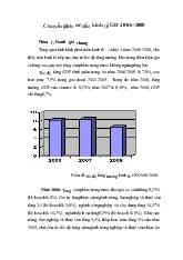 Môn kế hoạch hóa - Đánh giá tình hình thực hiện kế hoạch chuyển dịch cơ cấu kinh tế giai đoạn 2006 -2008
