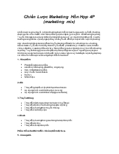 Đề tài Chiến lược marketing hỗn hợp 4p (marketing mix)
