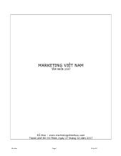 Đề tài Marketing Việt Nam tầm nhìn 2007