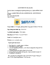 Đề tài Phân tích môi trường chiến lược của Seabank