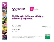 Đề tài Nghiên cứu thói quen sử dụng Internet ở ViệtNam