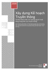 Đề tài Xây dựng Kế hoạch Truyền thông