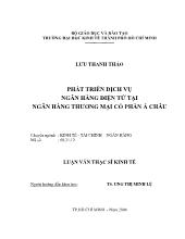 Đề tài Phát triển dịch vụ Ngân hàng điện tử tại Ngân hàng thương mại cổ phần Á Châu