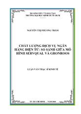 Luận văn Chất lượng dịch vụ Ngân hàng điện tử