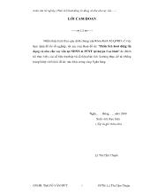 Luận văn Phân tích hoạt động tín dụng và nhu cầu vay vốn tại ngân hành nông nghiệp và phát triển nông thôn huyện Cao lãnh