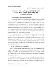 Báo cáo ngân hàng thương mại cổ phần Á Châu - Tổng kết hoạt động năm 2009 và kế hoạch hoạt động năm 2010