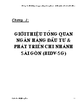 Đa dạng hóa, nâng cao chất lượng dịch vụ ngân hàng điện tử tại ngân hàng đầu tư và phát triển Việt Nam (bidv)