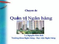 Đề tài Ngân hàng và quản trị ngân hàng