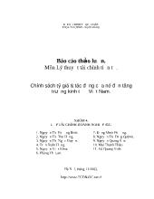 Chính sách tỷ giá và tác động của nó đến tăng trưởng kinh tế ở Việt Nam.
