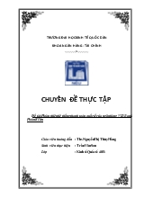 Chuyên đề Hoàn thiện hệ thống thanh toán quốc tế của ngân hàng VIB Bank Hoàn KIếm
