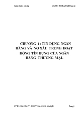 Đề tài Giải pháp ngăn ngừa và xử lý nợ xấu tại ngân hàng Công Thương chi nhánh khu công nghiệp Bình Dương