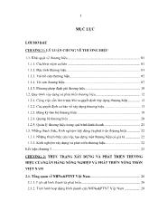 Đề tài Giải pháp phát triển bền vững thương hiệu ngân hàng nông nghiệp và phát triển nông thôn Việt Nam