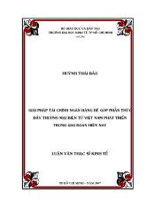 Đề tài Giải pháp tài chính ngân hàng để góp phần thúc đẩy thương mại điện tử Việt Nam phát triển trong giai đoạn hiện nay