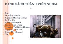 Đề tài Khủng hoảng tài chính thế giới 2008 - Diễn biến và ảnh hưởng tới ttck Việt Nam