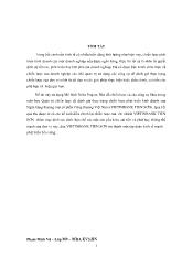 Đề tài Nghiên cứu chiến lược phát triển kinh doanh của Vietinbank chi nhánh Tiên Sơn