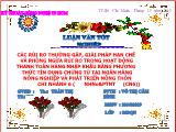 Luận văn Các rủi ro thường gặp, giải pháp hạn chế và phòng ngừa rủi ro trong hoạt động thanh toán hàng nhập khẩu bằng phương thức Tín dụng chứng từ tại ngân hàng nông nghiệp và phát triển nông thôn (CN6)
