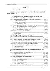 Luận văn Giải pháp nhằm nâng cao khả năng cạnh tranh của hệ thống ngân hàng đầu tư và phát triển Việt Nam trong tiến trình hội nhập kinh tế quốc tế