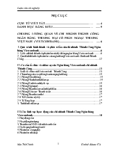 Luận văn Thực trạng công tác thẩm định dự án tại chi nhánh Thành Công - Ngân hàng Vietcombank