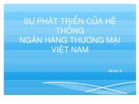 Sự phát triển của hệ thống ngân hàng thương mại Việt Nam sự phát triển của hệ thống ngân hàng thương mại Việt Nam