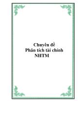 Chuyên đề Tài liệu quản trị kinh doanh ngân hàng thương mại - Phân tích tài chính ngân hàng thương mại
