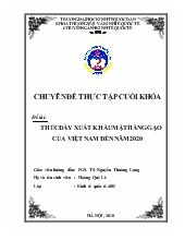 Đề tài Thúc đẩy xuất khẩu mặt hàng gạo của Việt Nam đến năm 2020