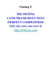Ebook Thị trường cạnh tranh hoàn toàn