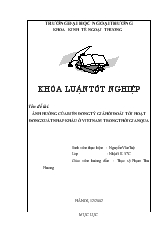 Khóa luận Ảnh hưởng của biến động tỷ giá hối đoái tới hoạt động xuất nhập khẩu ở Việt Nam trong thời gian qua