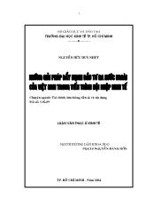 Luận án Những giải pháp đẩy mạnh đầu tư ra nước ngoài của Việt Nam trong tiến trình hội nhập kinh tế