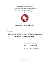 Luận văn Tiếng anh: Employee compensation at the ho chi minh museum construction jsc