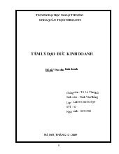 Tiểu luận Môn tâm lý đạo đức kinh doanh : Đạo đức kinh doanh