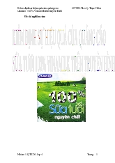 Đề tài Kiểm định hiệu quả quảng cáo sữa vinamilk trên truyền hình